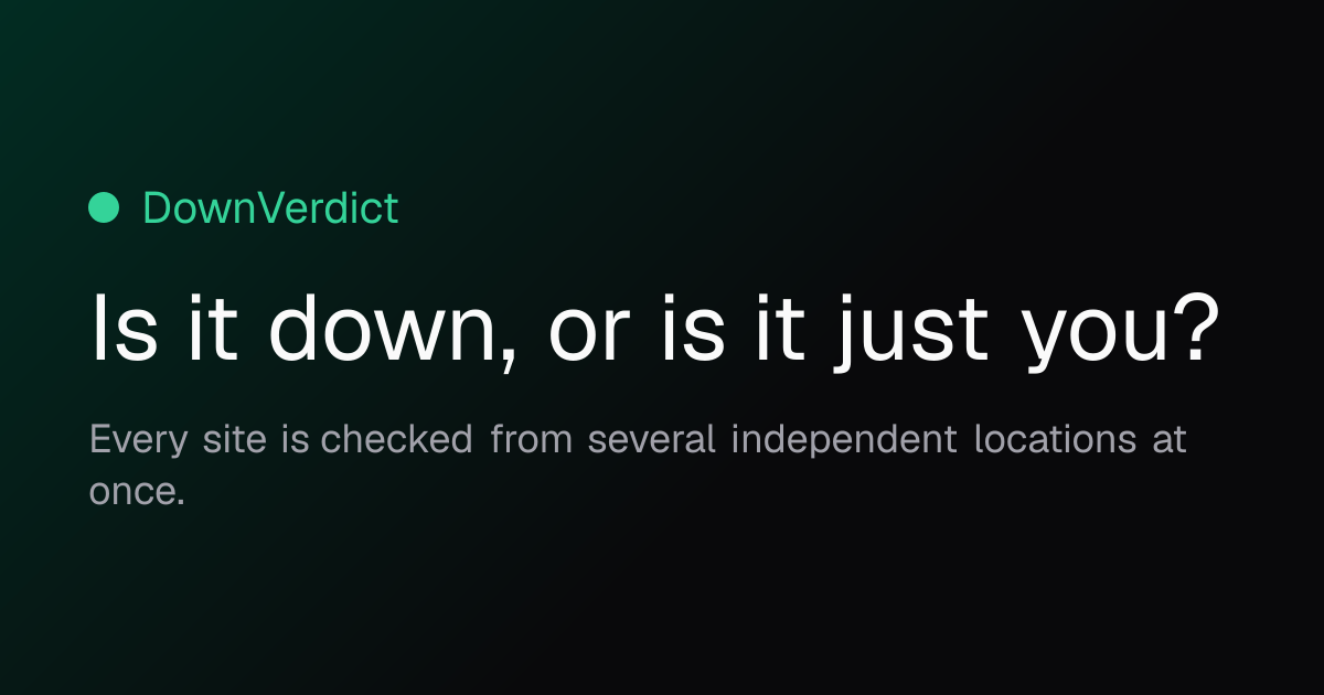 DownVerdict – check if a website is down